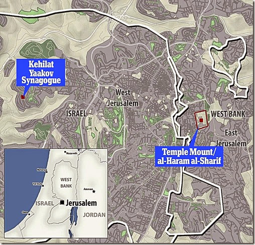 Jerusalem map includes Kehilat Yaakov Synagogue