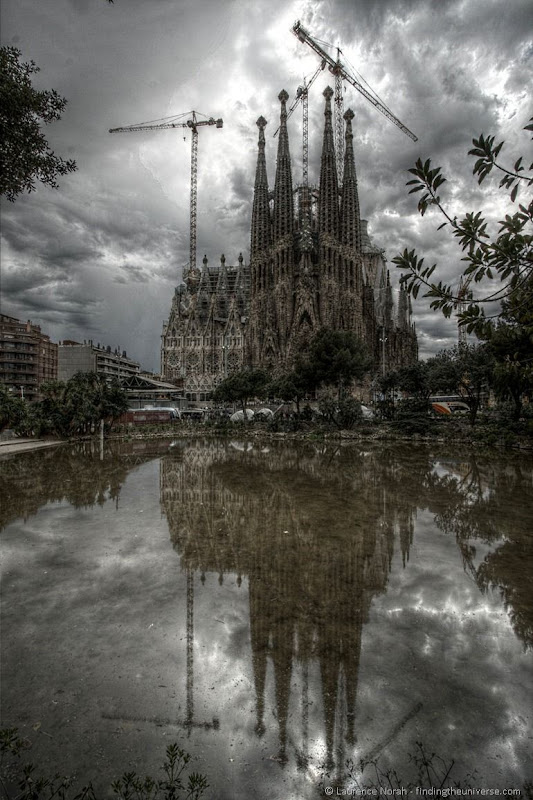 Sagrada Familia outside reflection 2 Sagrada Familia outside reflection 2