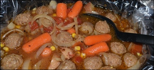 finished meatball stew