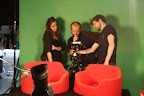 Setting up the perfect shot - such concentration!