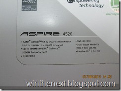 ทดลองติดตั้ง Windows 8 Pro RTM บน Acer Aspire 4520 ทดลองติดตั้ง Windows 8 Pro RTM บน Acer Aspire 4520