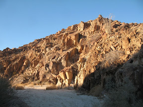 Sunset looking north up the canyon.