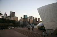 Opera house looking back at Circular Quay