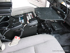 Crown Victoria Console, CF30 dock, Custom mic mounting
