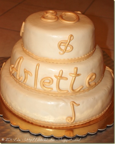 Torta 80 anni Arlette