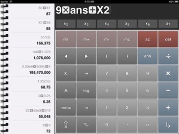 Free Calculator 2 for iPad and iPhone