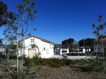 rest area at Oceanside is built to look like old California missions