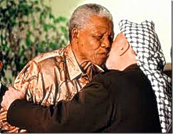 Mandela & Arafat in embrace Mandela & Arafat in embrace