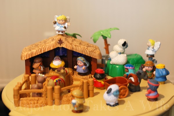 Little People Nativity in playroom.jpg Little People Nativity in playroom