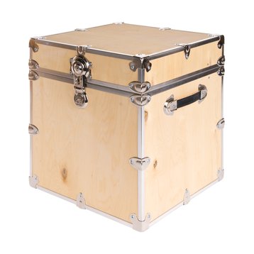 The square shape of this trunk is unique. It would make a great side or end table, while providing hidden storage.
(trunkoutlet.com) The square shape of this trunk is unique. It would make a great side or end table, while providing hidden storage.
(trunkoutlet.com)