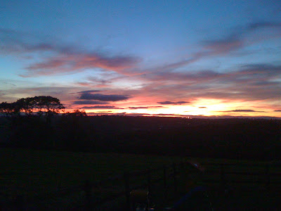Magical skies in the evenings, the nights are drawing in...