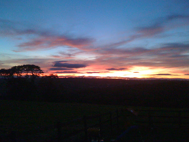 Magical skies in the evenings, the nights are drawing in...