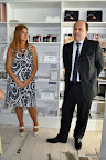 La Arq. María Beatriz Blanco y Flavio Torres, Gerente comercial de Hidromet, durante la charla. Foto: Jorge Amado Group. Prod: Mirabaires.
