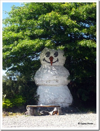 Snowman in Summer. I think not!