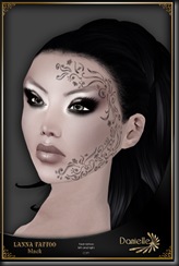 DANIELLE Lanna Face Tattoo Black'