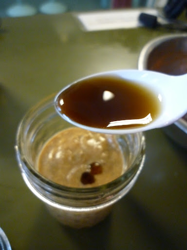 And a little maple syrup to finish.