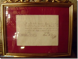 Recibo del pago a Goya por el retrato de Fernando VII - Palacio de Navarra Recibo del pago a Goya por el retrato de Fernando VII - Palacio de Navarra