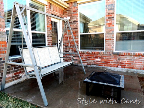 rustoleum spray painted rusty swing3