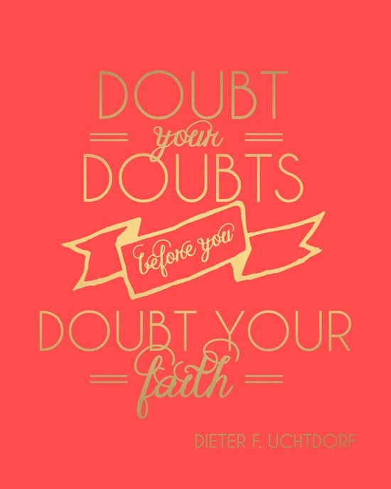 Doubt Your Doubts Doubt Your Doubts