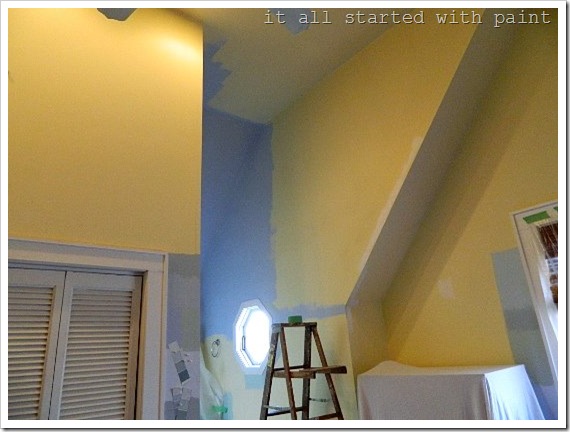 how to paint a vaulted ceiling 3
