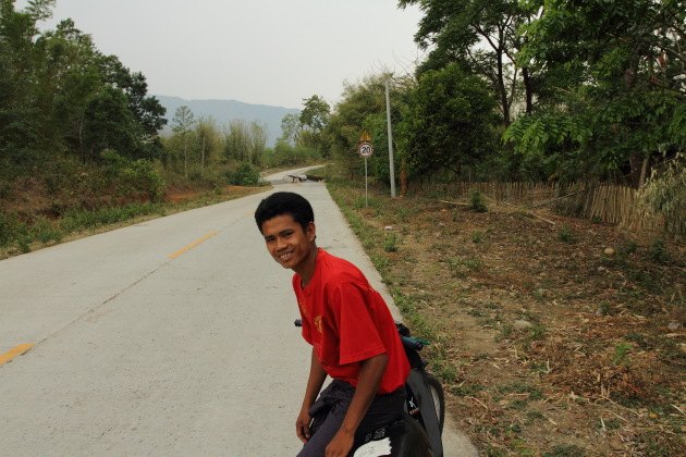 My Motorcycle Taxi driver to Myitsone, Burma