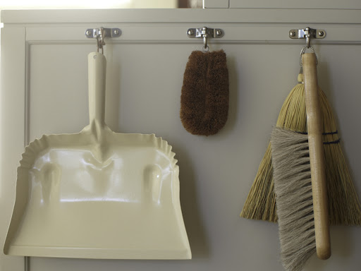 I have these swinging hooks by Sugatsune (sugatsune.com) in my laundry closet and I love them. They're so attractive and practical. When not in use, they can be folded flat. I have these swinging hooks by Sugatsune (sugatsune.com) in my laundry closet and I love them. They're so attractive and practical. When not in use, they can be folded flat.