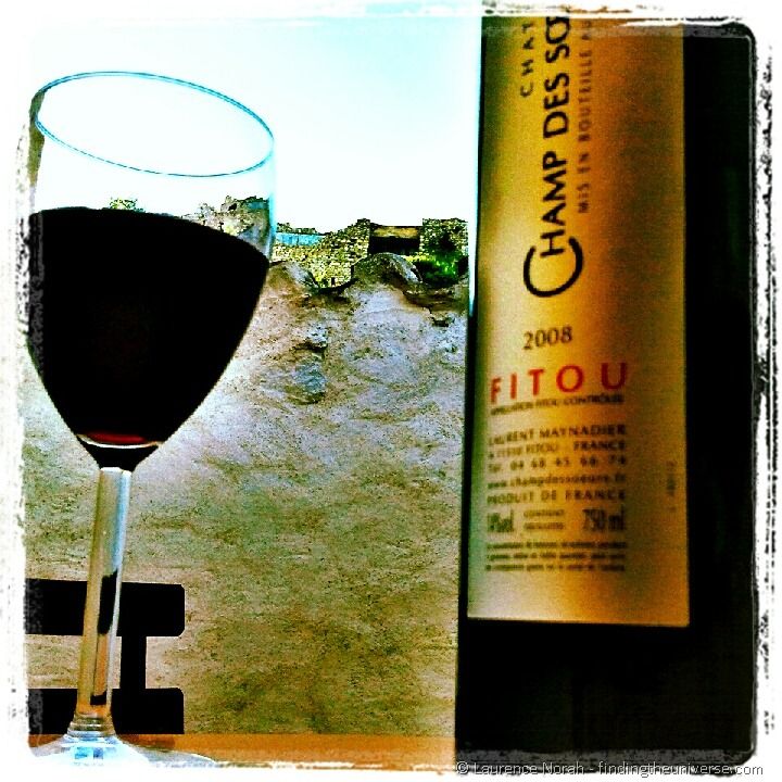 Fitou wine bottle