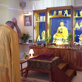 prostrating to Buddha