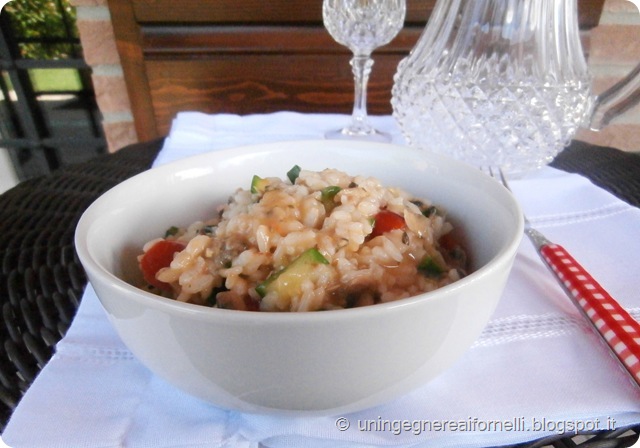 risotto riso zucchine pomodorini vongole timo risotto riso zucchine pomodorini vongole timo