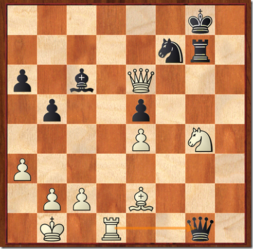 Position after white played 40. Rd1 and black resigned.