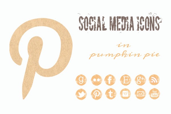 pumpkin pastel social icons free pumpkin pastel social icons