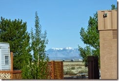 San Francisco Peaks from Meteor Crater RV Park