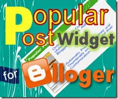 Popular Post Widget for Bloggert