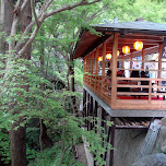 cool tea house at kiyomizu in Kyoto, Japan 