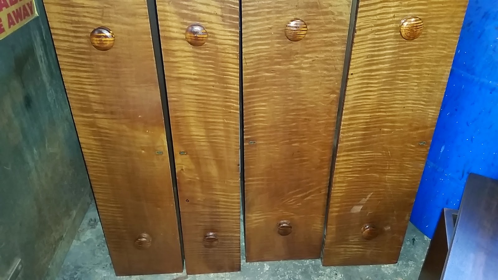 Colonial Restoration Studio Curly Maple Period Drawer Pulls