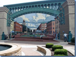 3788 Ohio - Bucyrus, OH - Lincoln Highway (State Routes 4 & 98)(Sandusky Ave) - 'Great American Crossroads' mural