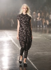 A model walks the runway at the Y-3 Spring/Summer 2014 show during Mercedes-Benz Fashion Week on September 8, 2013 in New York City. A model walks the runway at the Y-3 Spring/Summer 2014 show during Mercedes-Benz Fashion Week on September 8, 2013 in New York City.