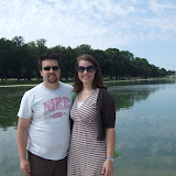 Cam and Debbie at the Reflecting Pool