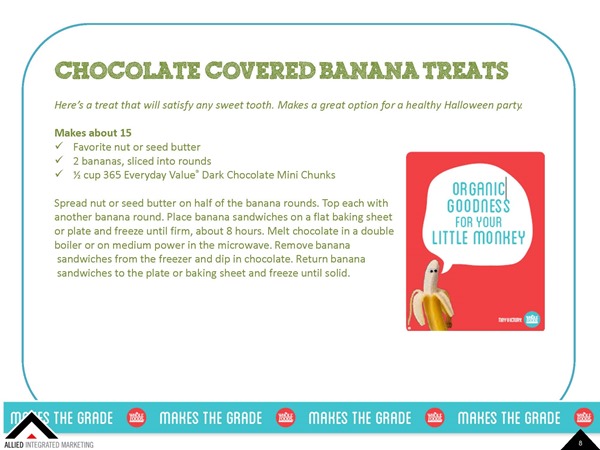  Choco Covered Banana - Healthy Back To School Snacks 