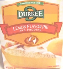 lemon roll Durkee pie filling mix box lemon roll Durkee pie filling mix box