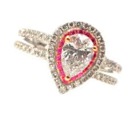 diamond & pink sapphire ring