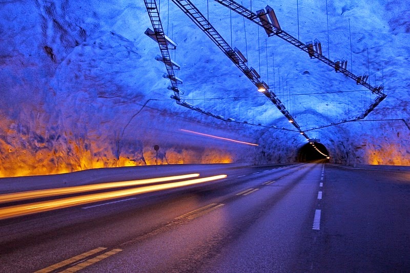 Laerdal (Norway): Đường hầm dài nhất thế giới Laerdal-tunnel-36