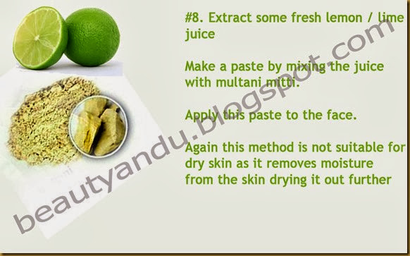 Lime Multani mitti home remedy 8