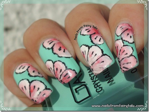 one stroke pink flowers 4