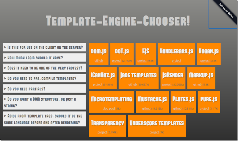 Looking for the right template engine for your web project?