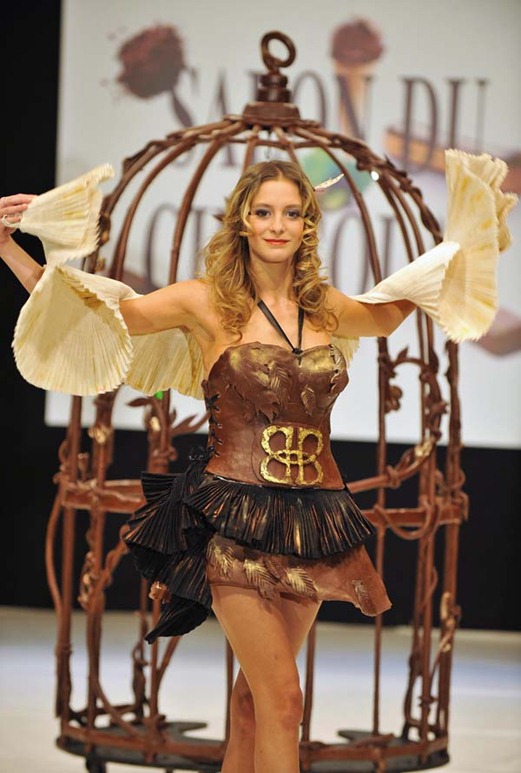 Fashion show at the 2010 Salon du Chocolat held at Porte de Versailles in Paris, France on October 27, 2010. Photo ¬©¬†Hel-Khayat/Pix'Hel.