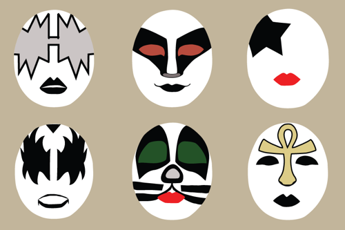 Kiss masks