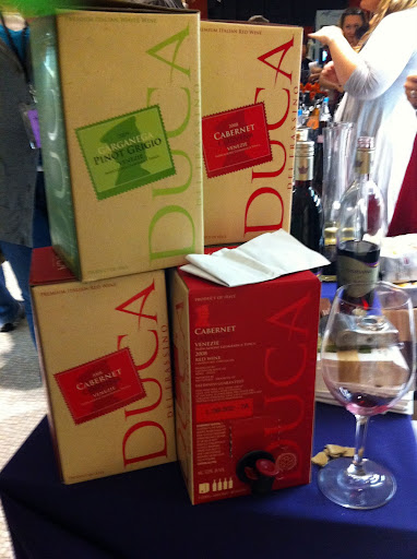 Boxed Italian wine, sold in 3 liter containers. Not bad, actually.