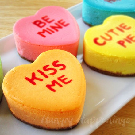 Cheesecake recipe, Valentine's Day dessert, conversation heart, hearts, sweets, edible crafts