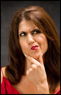 Thinking woman